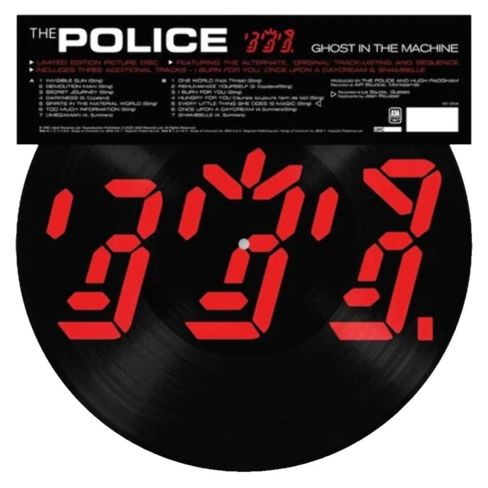Los discos de vinilo de rock de la policía