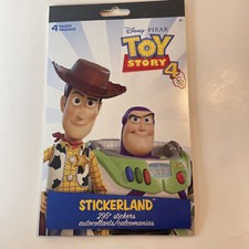 TOY STORY 4 250 Sticker Book Disney Toy Story 4 Kids Travel Home Fun FAST SHIP 