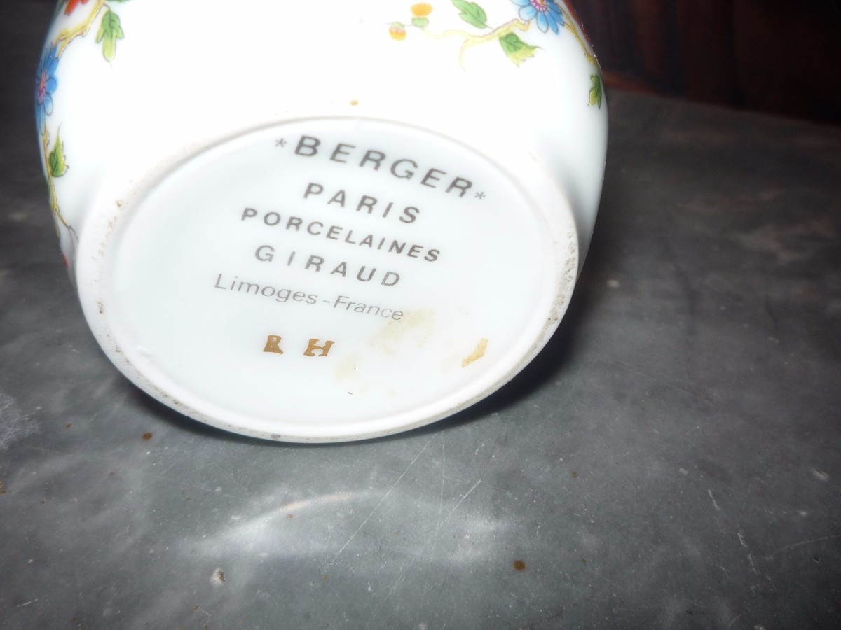 Lampe berger porcelaine Géraud Limoges - Décoration