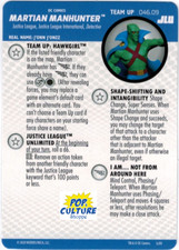 HEROCLIX JLU Team Up Card 046.09 MARTIAN MANHUNTER Hawkgirl