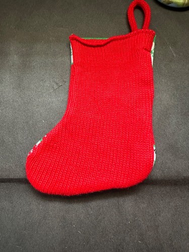 Calza Natalizia Disney Topolino Rosso Verde Fiocchi di Neve Maglia Mini Taglia - Foto 3 di 4