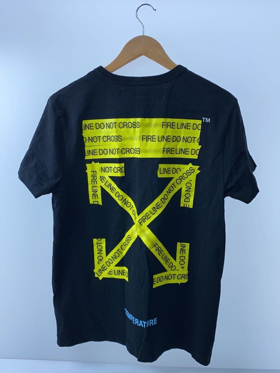 OFF-WHITE T SHIRT FIRE TAPE TEE XS COTTON Black OFF-WHITE T SHIRT FIRE TAPE TEE XS COTTON Black