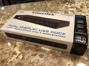 Visiontek Vt4000 Universal Dual 4K Usb Dock 784090036254  (784090036254)