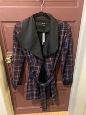 Plaid Womens Light Coat