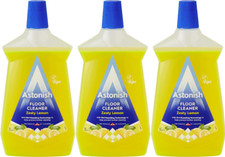 3x Astonish Floor Cleaner Zesty Lemon Dirt Marks Stains Shine Protect Tough 1L 4.00 per litre
