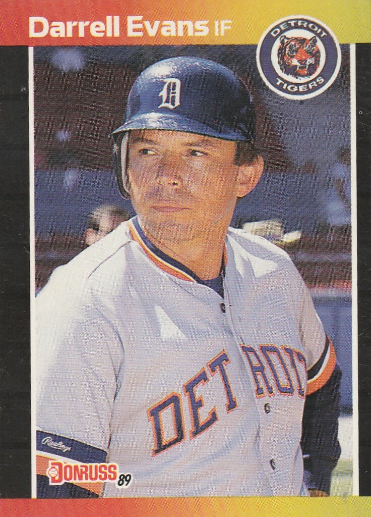 FREE SHIPPING-MINT-1989 Donruss Darrell Evans #533-PLUS TIGERS BONUS CARDS