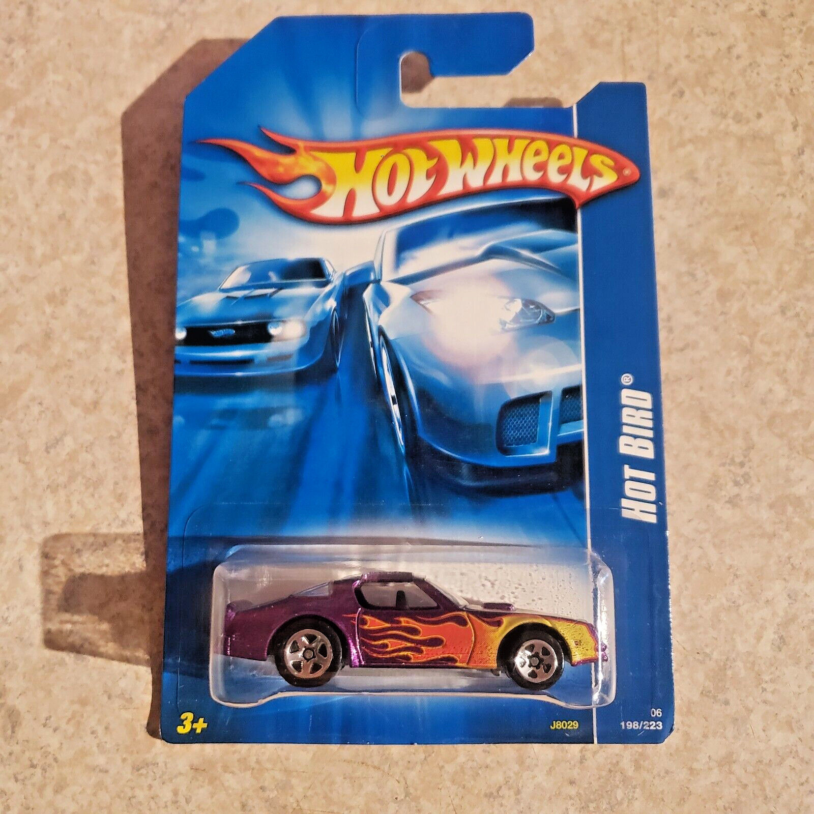 2006 Hot Wheels Mainline #198 HOT BIRD Purple Variation w/Chrome 5 Spoke