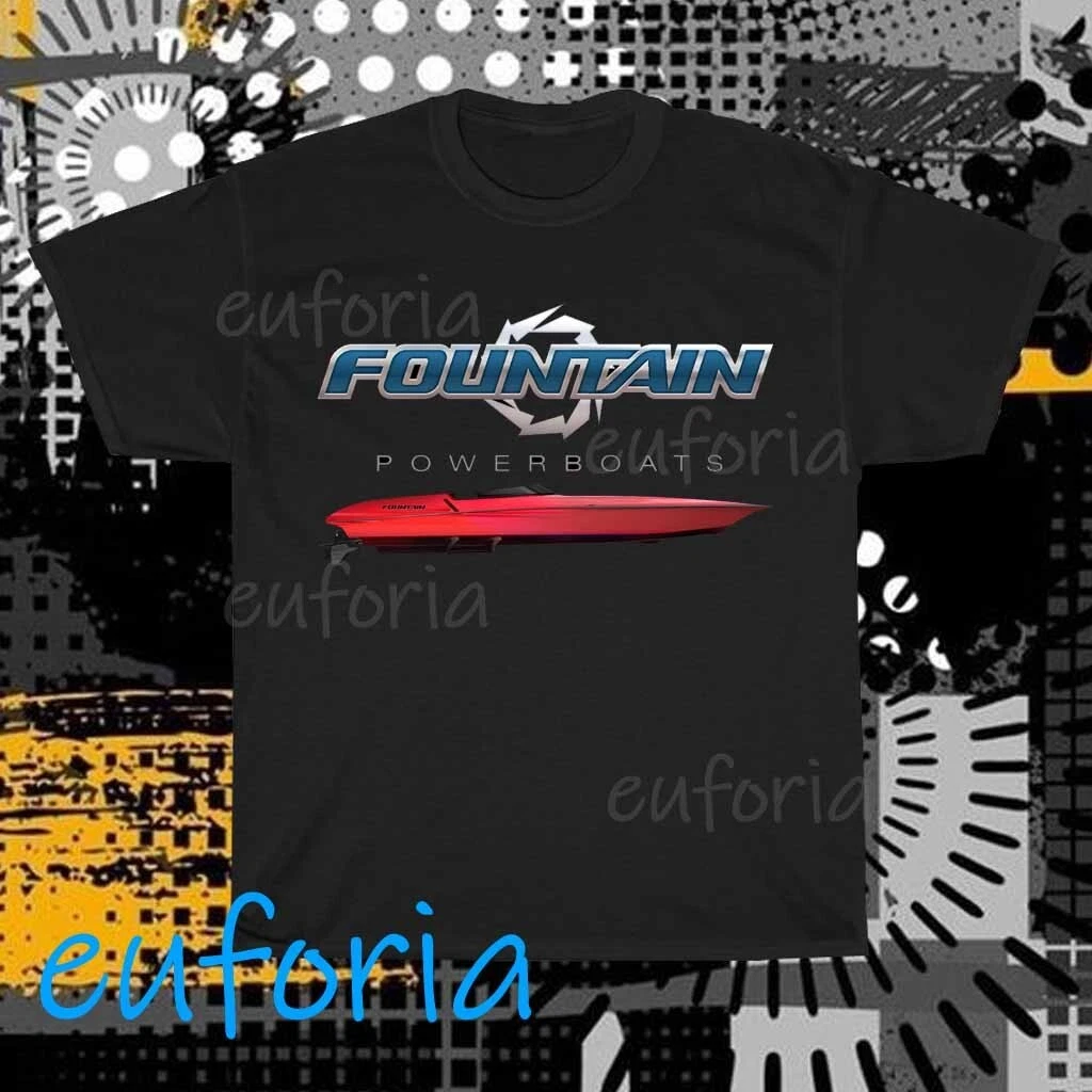 Fountain Powerboats Boat Active Logo T-Shirt Funny Size S to 5XL