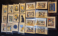 Lot of 50 Handmade Real Egyptian Papyrus Painting size 4" X 6" 10 X 15 cm 