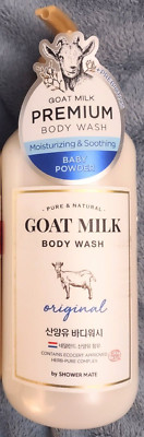 Korean Shower Mate Goat Milk Body Wash Natural Soothing ORIGINAL 27 oz Bottle