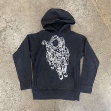 Small Worn Black Billionaire Boys Club Astronaut Hoodie Sweater BBC Pharrell