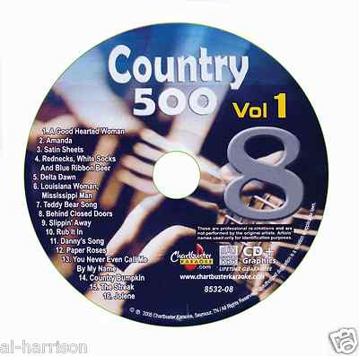 KARAOKE CHARTBUSTER CDG COUNTRY 500 VOL.1 DISC CB8532  #8