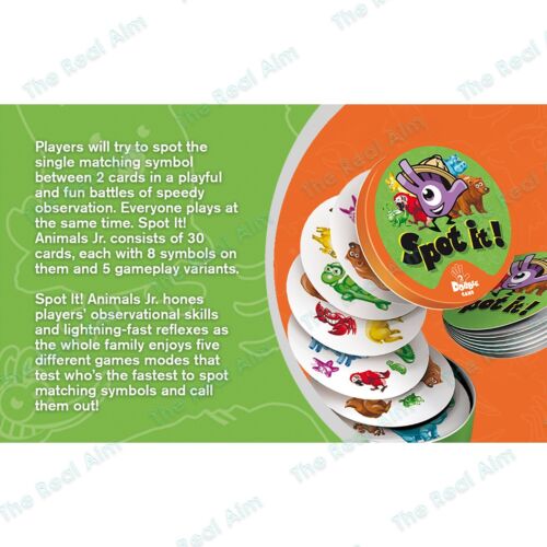 Spot It! Animal Matching Card Game for Kids 4 yo &up Memory Game, Party Games - Picture 5 of 5