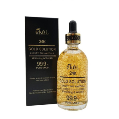 99.9% 24K  Gold Solution Luxury Ampoule 100ml Anti-Aging Ampoule Moistur Ampoule