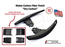 Dry Carbon Fiber Paddle Shifters Fit BMW F10 F30 F80 F82 335i 340i M3 M4 M6