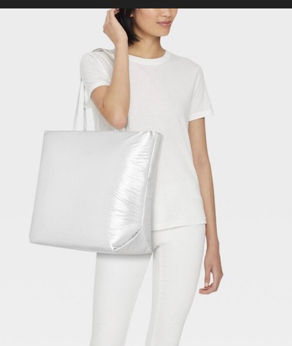 A New Day Athleisure Soft Tote Handbag Silver - Picture 2 of 9