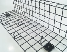 Vintage String Wandregal schwarz – 60er/70er – Hutablage – Retro Design