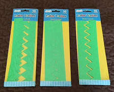 Craftology Teacher Neon Green Poster Borders 16 Per Pack, 3 Packs