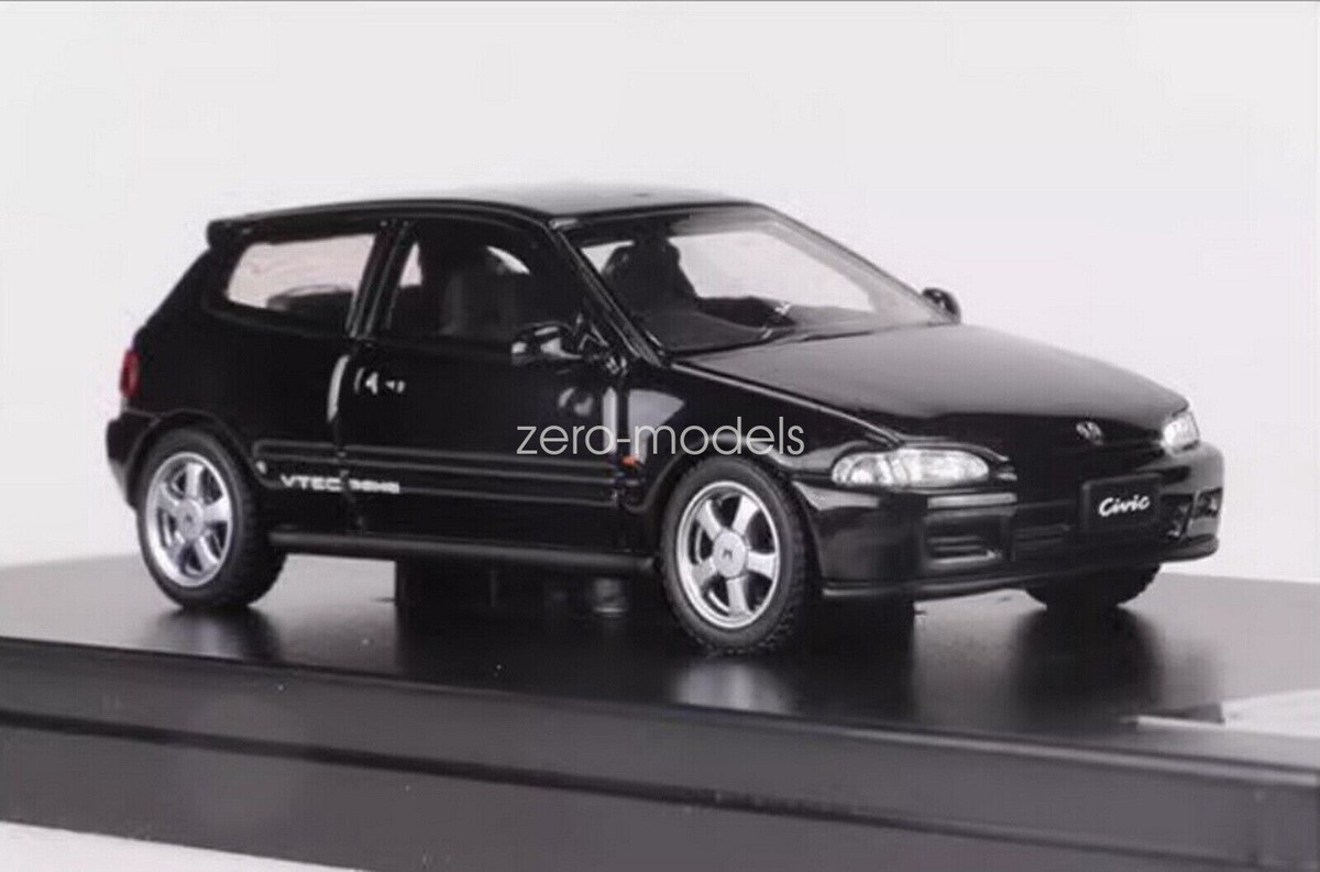 LCD 1/64 Scale Honda CIVIC SiR II EG6 Black Diecast Car Toy Gift