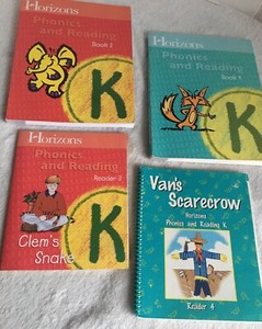 Horizons Grade K Phonics and Reading Workbook 3 and 4 And READERS 3 and 4 also.