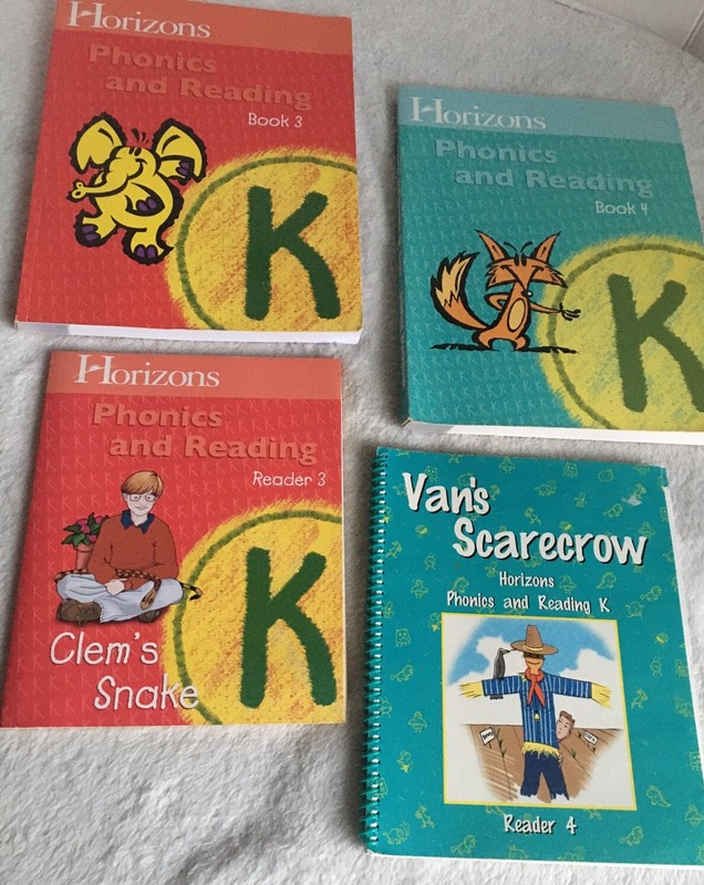 Horizons Grade K Phonics and Reading Workbook 3 and 4 And READERS 3 and 4 also.