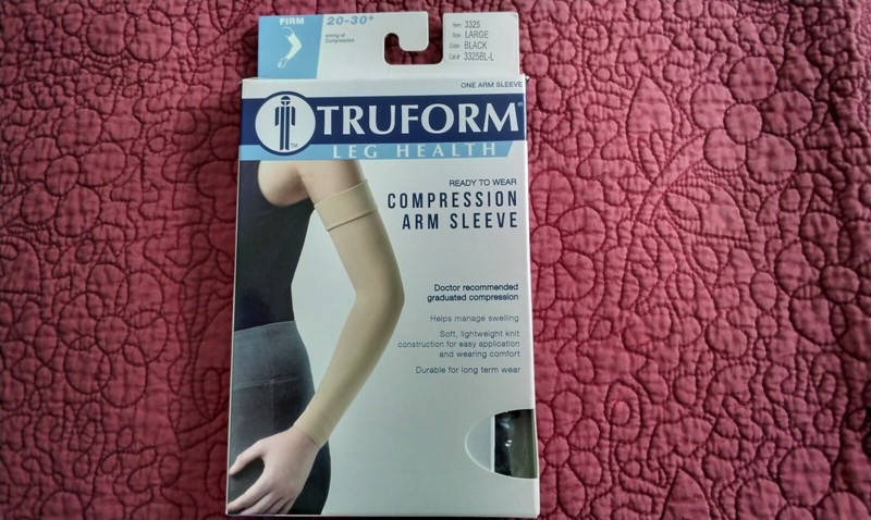 Truform Compression Arm Sleeve- Size Large - Black #3325BL- New