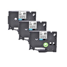 3PK Compatible Brother TZ-S231 TZe-S231 Black on White Strong Adhesive Tape