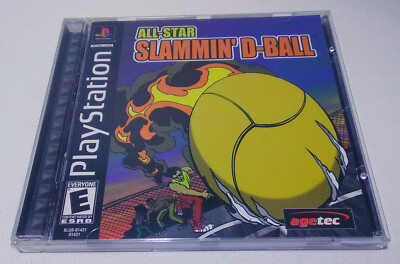 All-Star Slammin' D-Ball - Sony PlayStation, 2002 - Complete, Registration, PS1