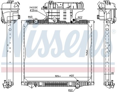 NISSENS 62875 Radiator, engine cooling for MAN | eBay