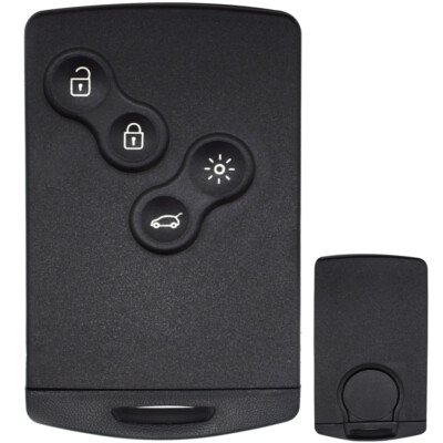 4-Tasten Auto Funk Schlüssel Karte Gehäuse für Renault CAPTUR MEGANE LAGUNA CLIO