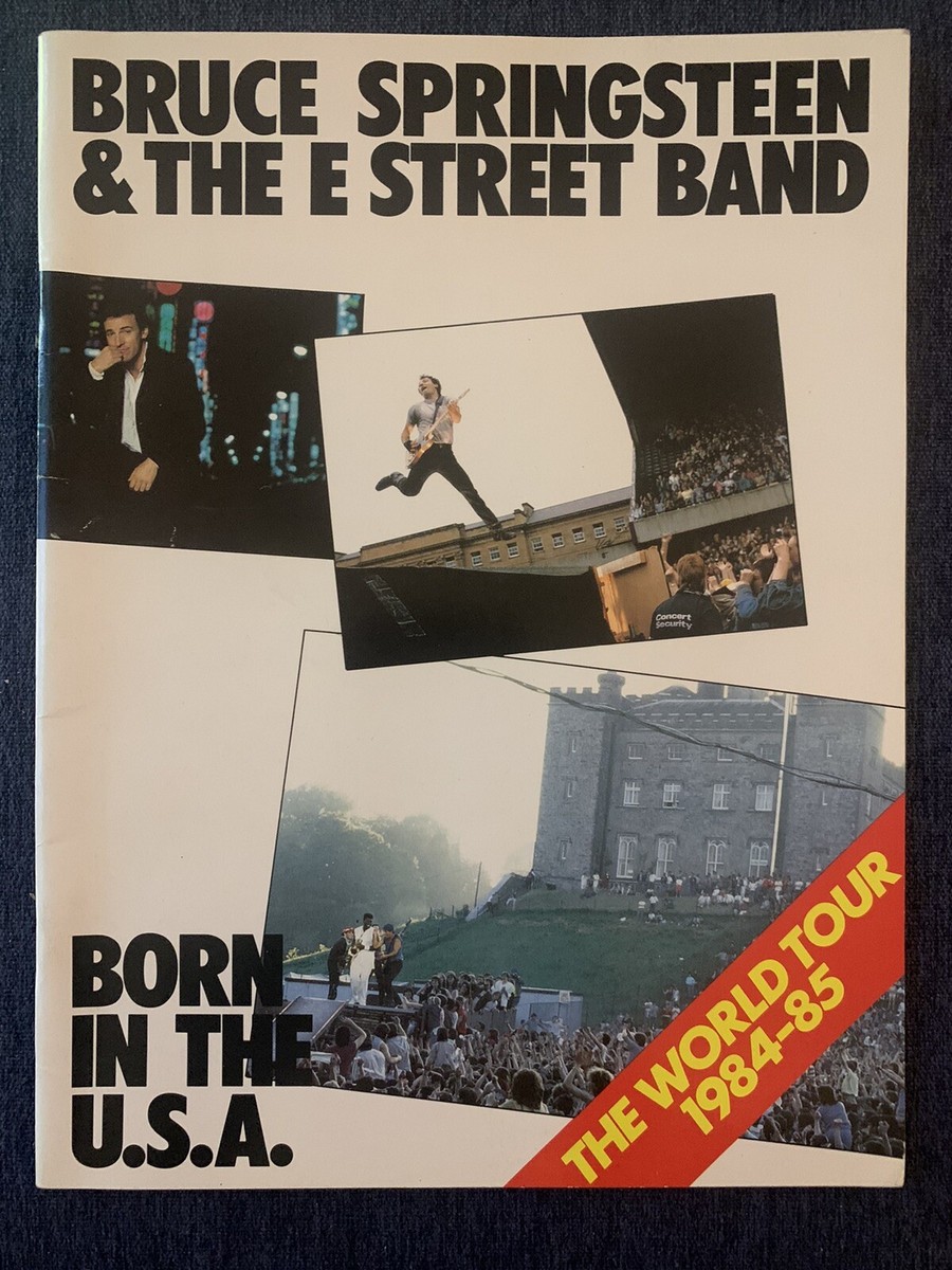Bruce Springsteen Born in the USA World Tour-vintage tour programs