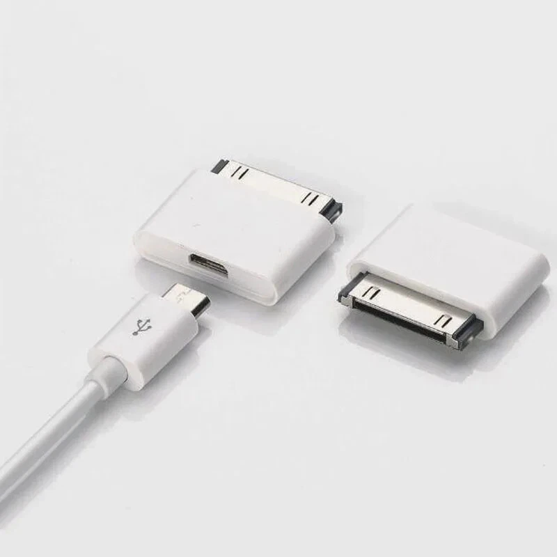 Micro USB Female to 30-Pin Male Adapter Charger for iPhone 4/4S iPad iPod - Image 3 of 3