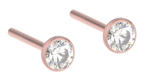 Orecchini in acciaio inox con pietre naturali colorate – IP oro