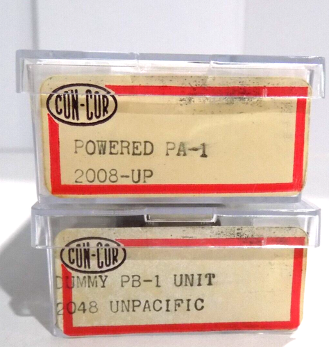 Con-Cor N Scale Pair Union Pacific Powered & Dummy PA-1 #2008 & PB-1 #2048 NIB - Picture 3 of 3