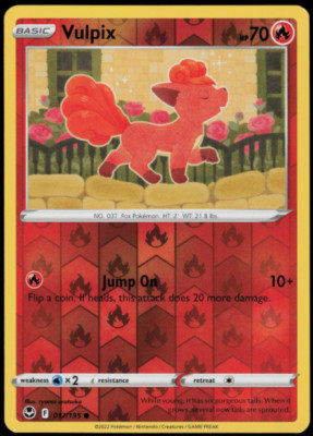 Pokemon - Vulpix - 017/195 - Reverse Holo - Silver Tempest - NM/M