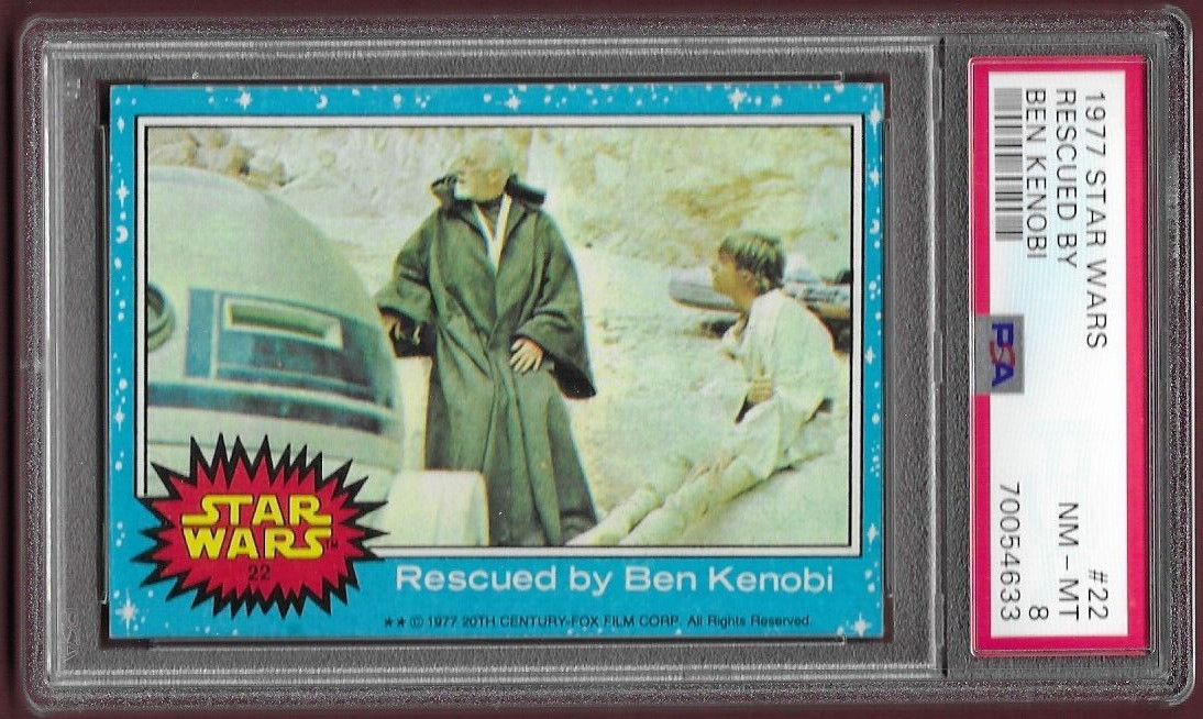 1977 Topps Star Wars #22 Rescued By Ben Kenobi PSA 8 NM/MINT