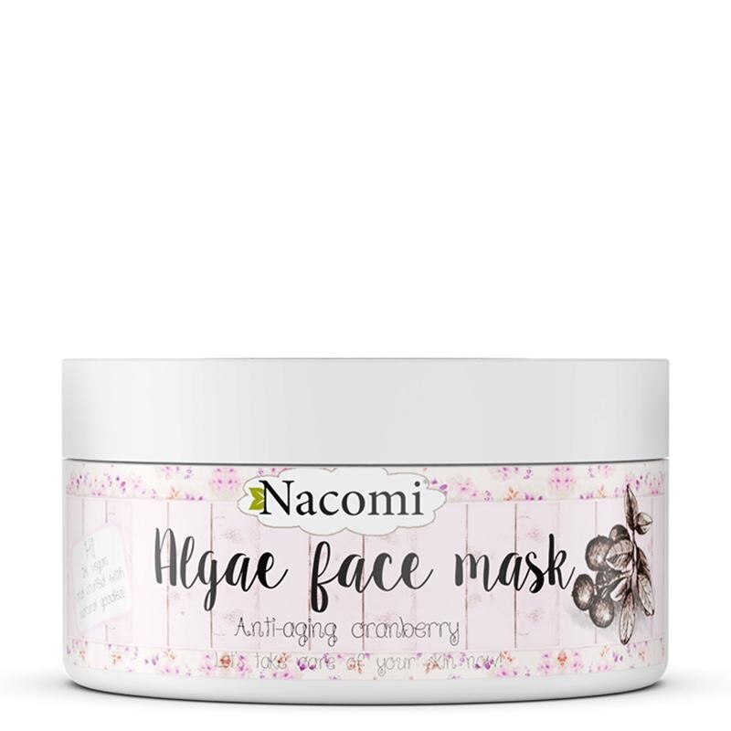 NACOMI Algae Face Mask maschera viso antirughe alle alghe Cranberry 42g