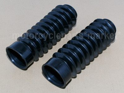 Black Front Rubber 49mm Gator Fork Tubes Boots for Harley Davidsion ...