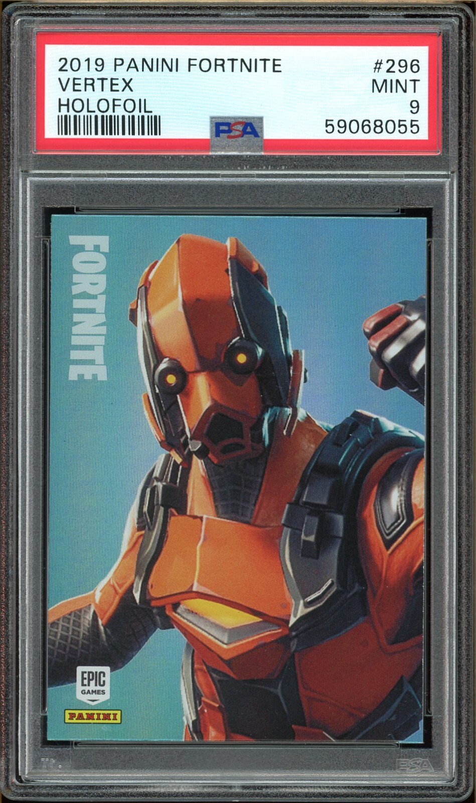2019 Panini Fortnite Series 1 Vertex Holofoil PSA 9 MINT | #296 Legendary