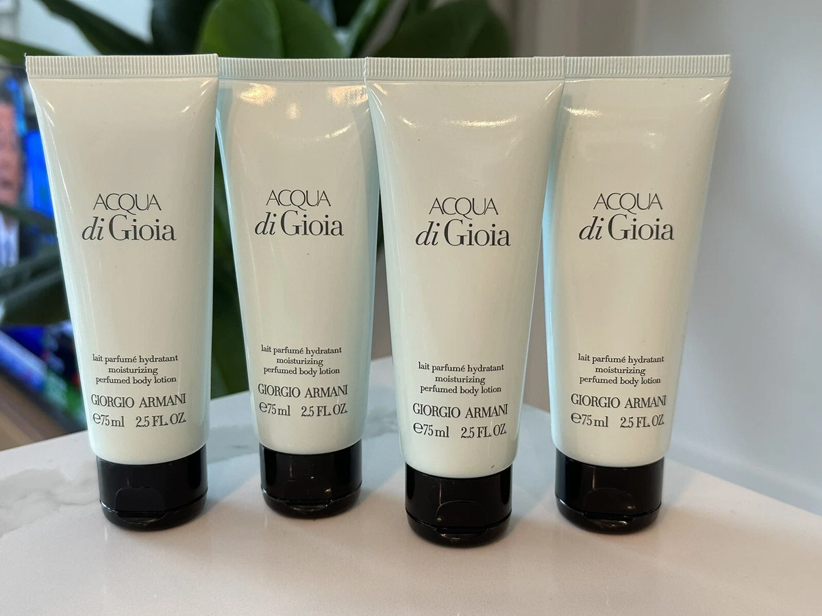 4 Tubes GIORGIO ARMANI Acqua Di Gioia Body Lotion 75ml 2.5oz