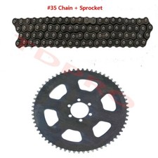  35 Chain Sprocket Kit 65 Tooth 37mm  35 Chain 116 Links Go Kart e Bike Scooter