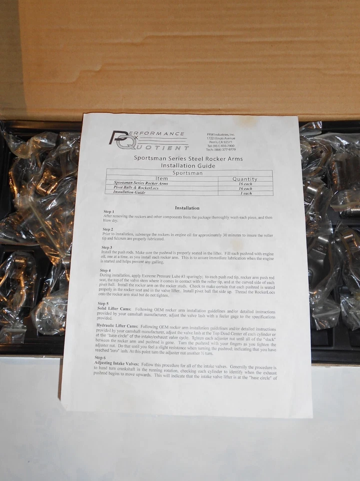 PRW 0845502 Sportsman 4340 Steel Rocker Arms fits Pontiac 1.65 X 7/16 NEW - Image 4 of 4