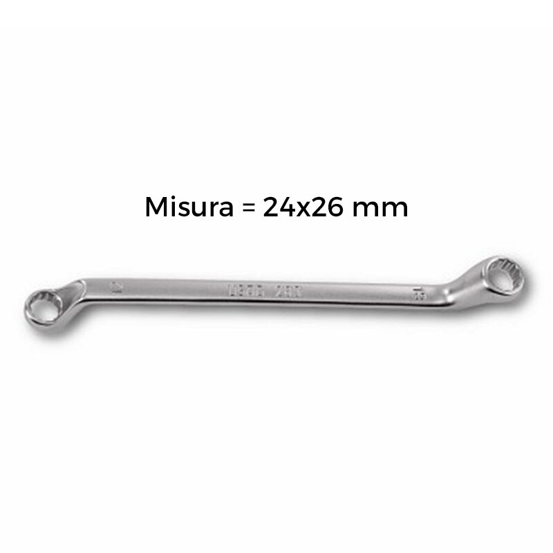Chiave a Stella USAG 283 24x26 mm Doppia Curva - Massima Coppia