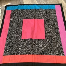 Italian Glentex Color Block Vintage Scarf Bold N Colorful