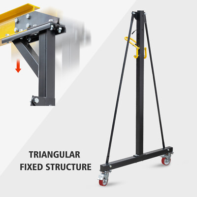 Garage Lift Adjustable Gantry Crane 4400LBS Capacity - Portable