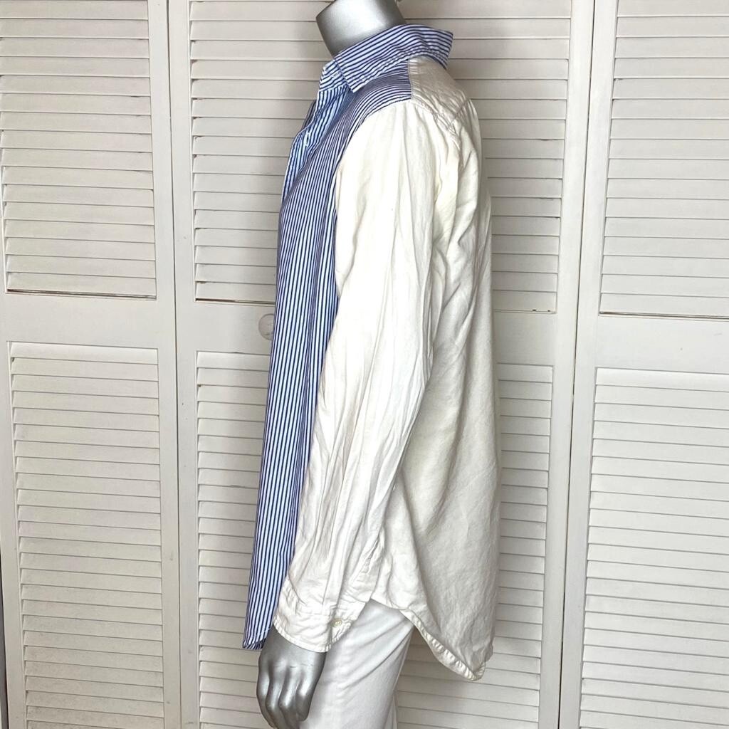 Current/Elliott The Clean Prep School Striped Blu… - image 5