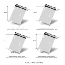 Poly Mailer Plastic Satchel Courier Self Sealing Shipping Bag Satchel Recyclable — image 5