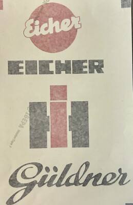 Traktoren aufkleber embleme Set Eicher Güldner IHC