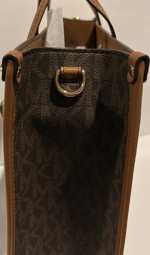 ๐ผ๐ฆ Michael Kors ๐ผ๐ฆ MK Maple Brown Signature Large Tote Crossbody Bag ๐ผ GB18 - Picture 5 of 9