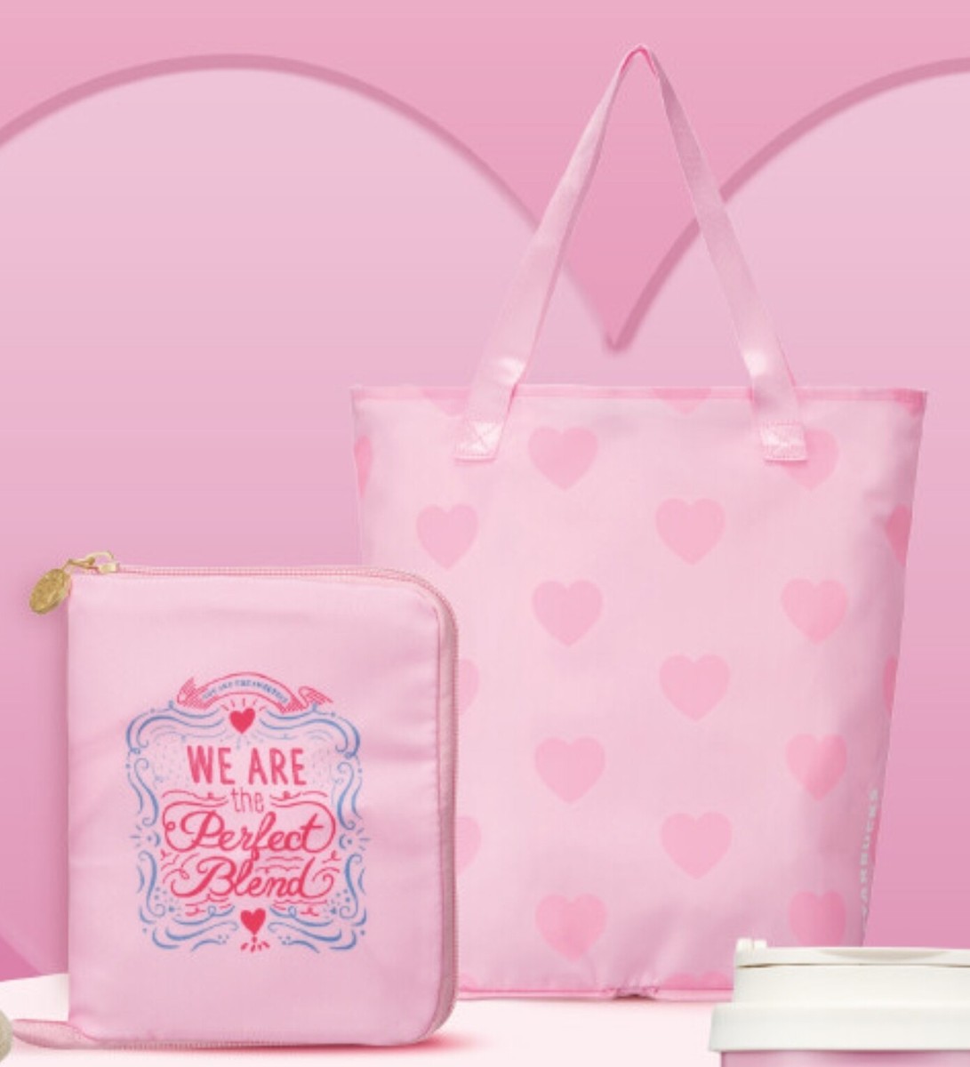 【韓国スタバ】22Whiteday★loveinparis foldable eco bag 韓国スタバ】22Whiteday☆loveinparis foldable eco bag